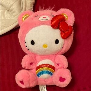 Hello Kitty Pink and Red Stuffed Animal Plush